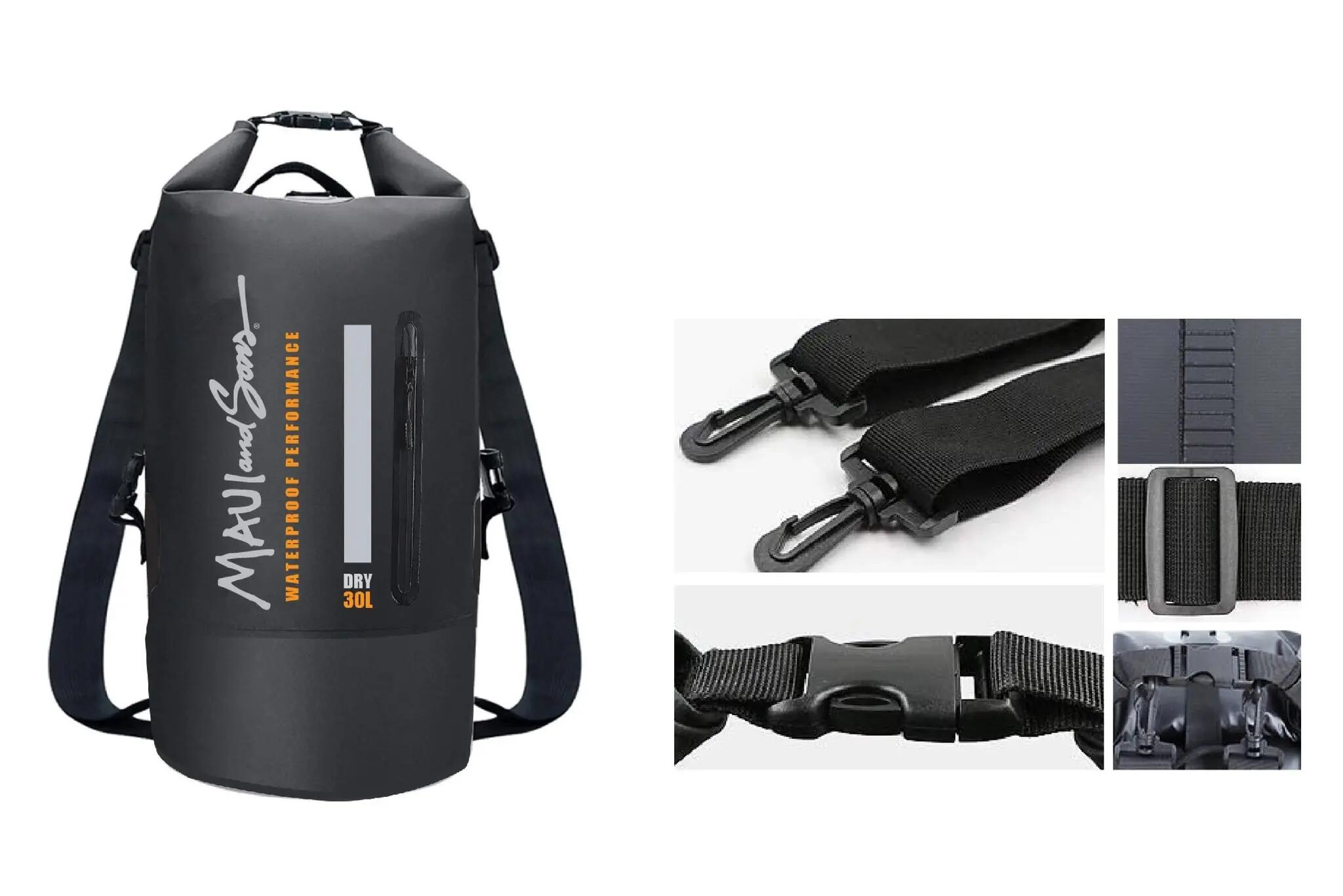 Rucsac impermeabil MAUI & SONS Dry Bag, negru 2/5