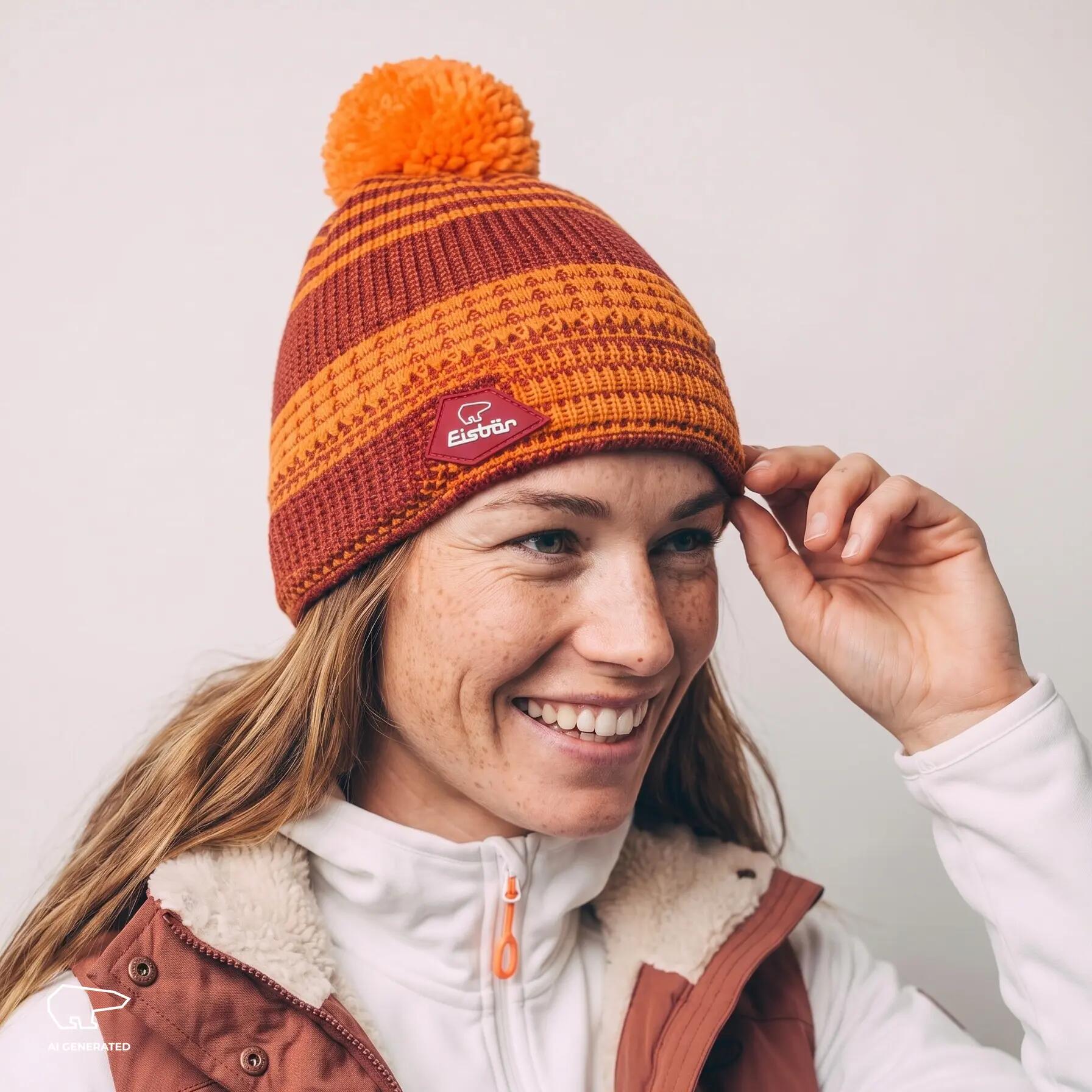 Eisbär Nona Oversize Pompon Mütze 5/5