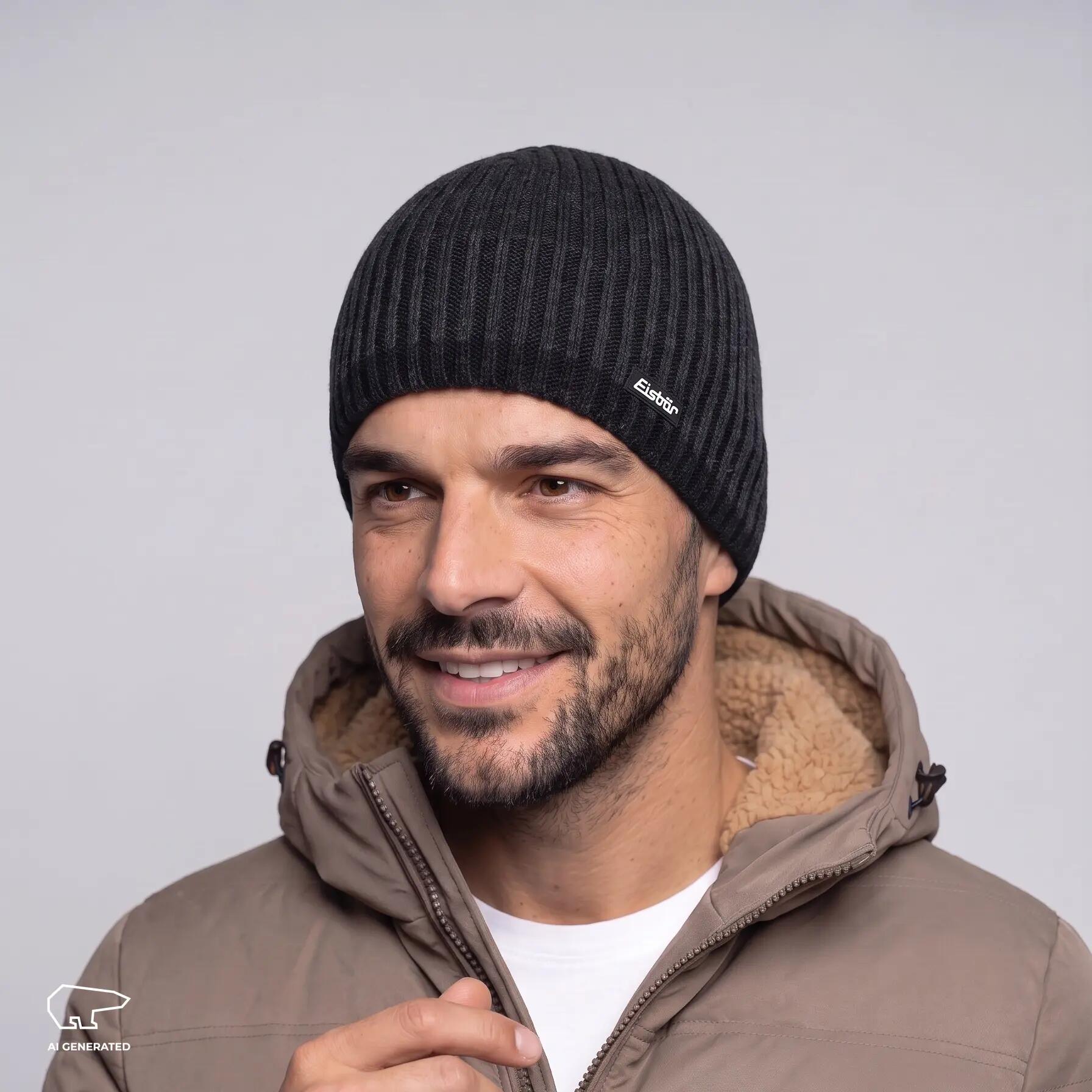 Muts Alex Beanie Heren Gebreide muts Merino 5/5