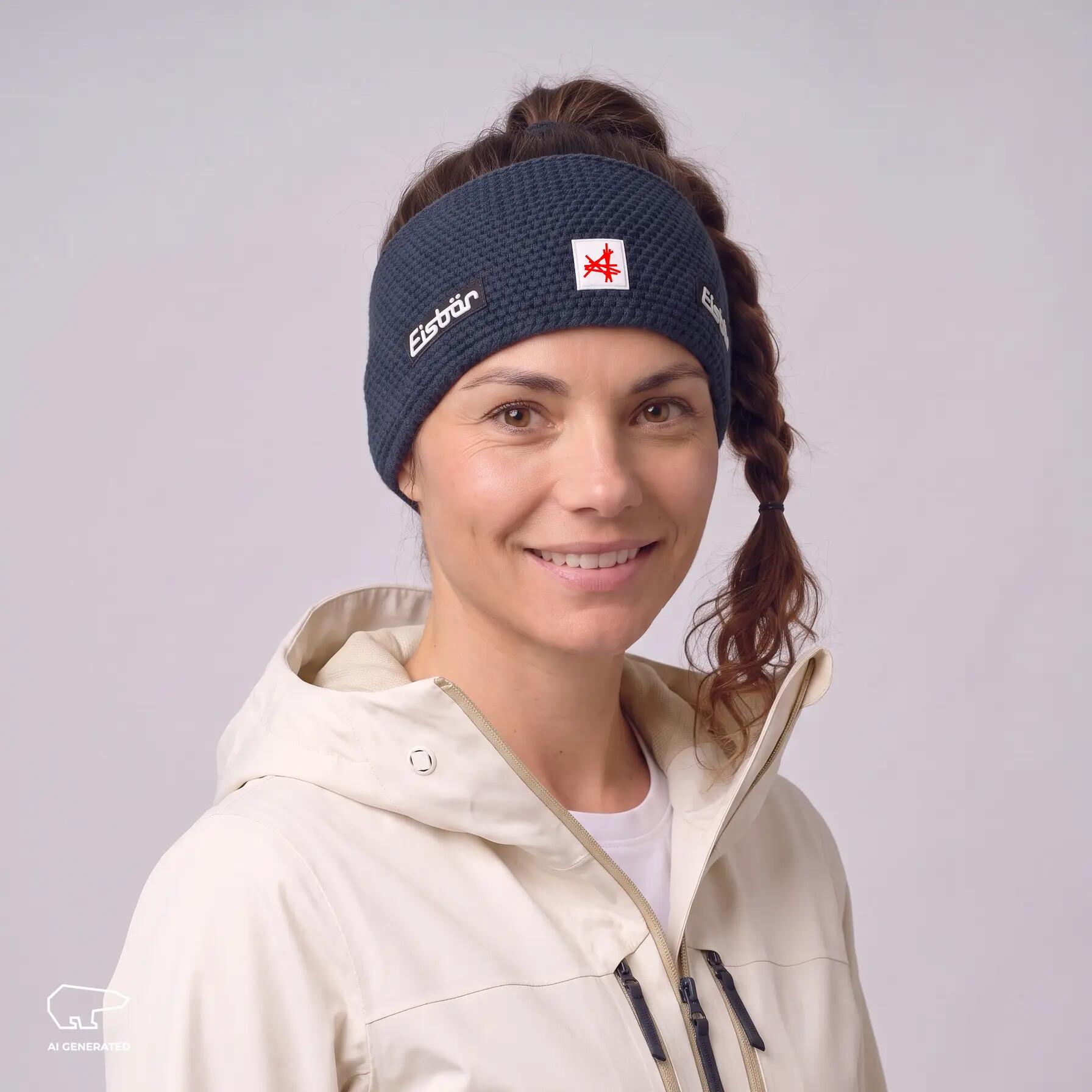 Bandeau Jamie unisexe, pour cheveux en polaire respirant en laine mérinos 7/7