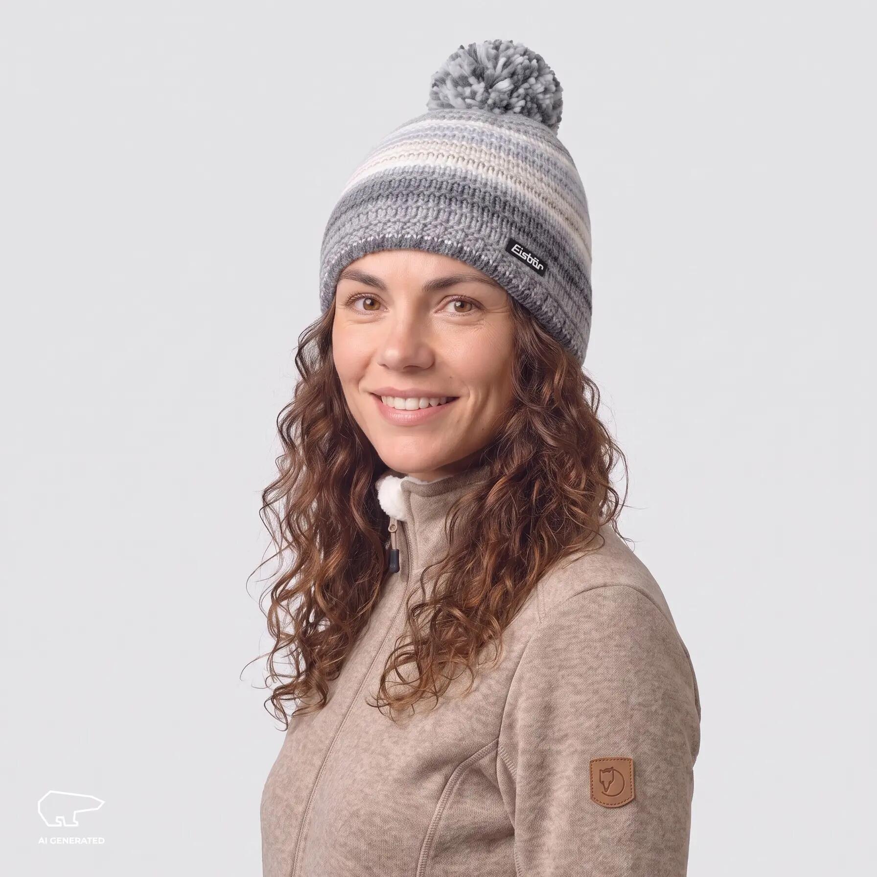 Czapka Mikata czapka z pomponem męska damska czapka zimowa polar pompon ciepła 6/7