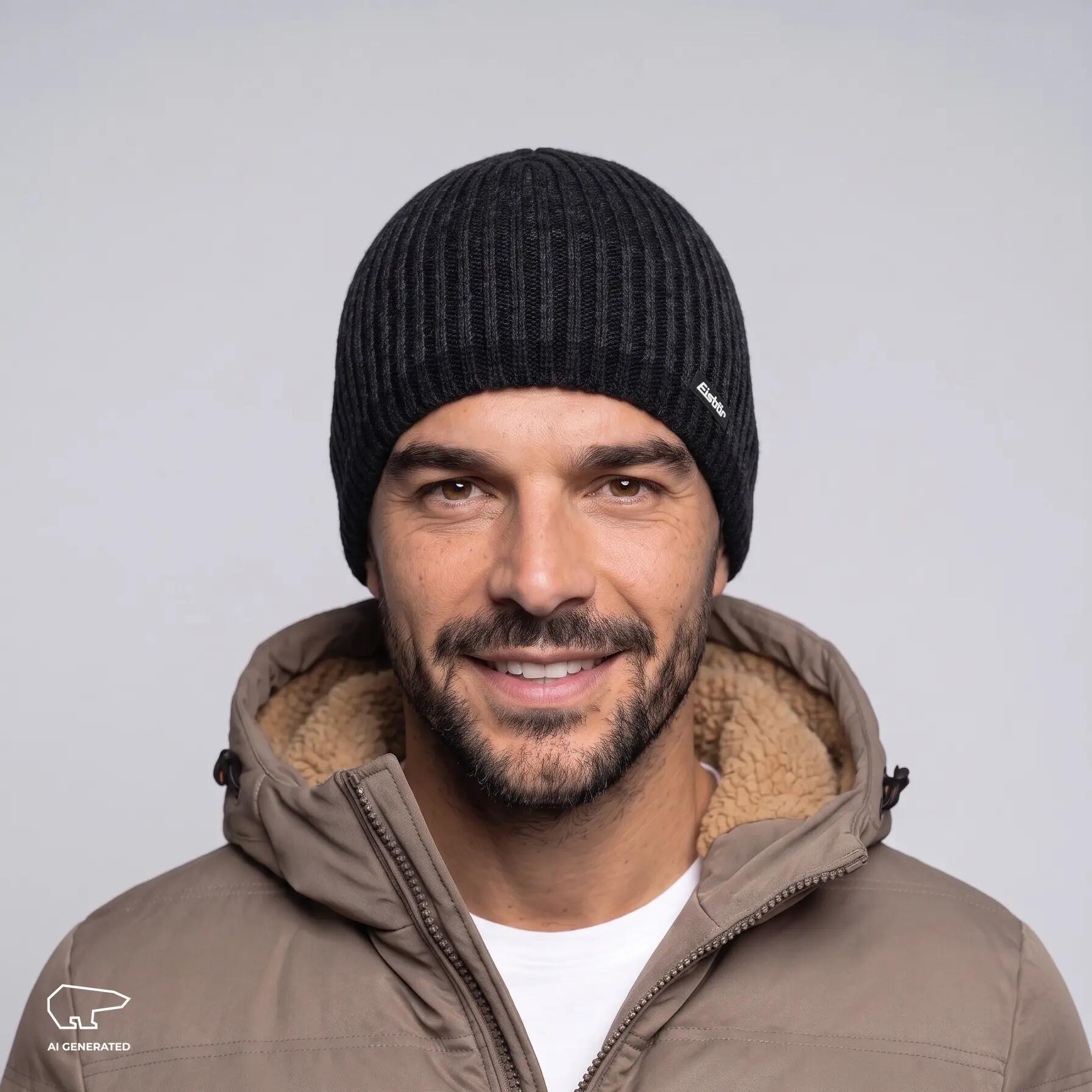 Muts Alex Beanie Heren Gebreide muts Merino 3/5