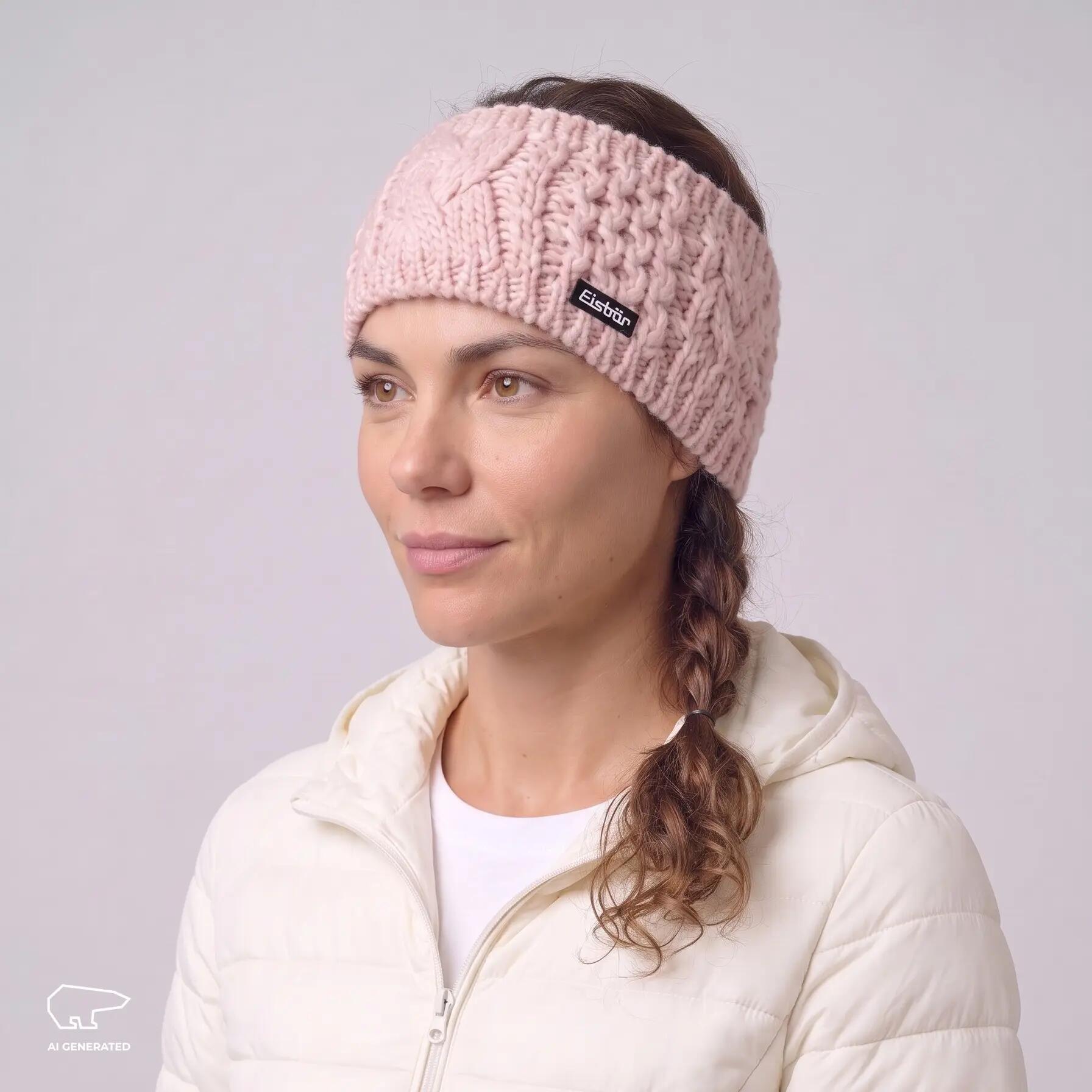 Bandeau ?Afra Bandeau pour femmes Bandeau en polaire chaud Merino 6/7