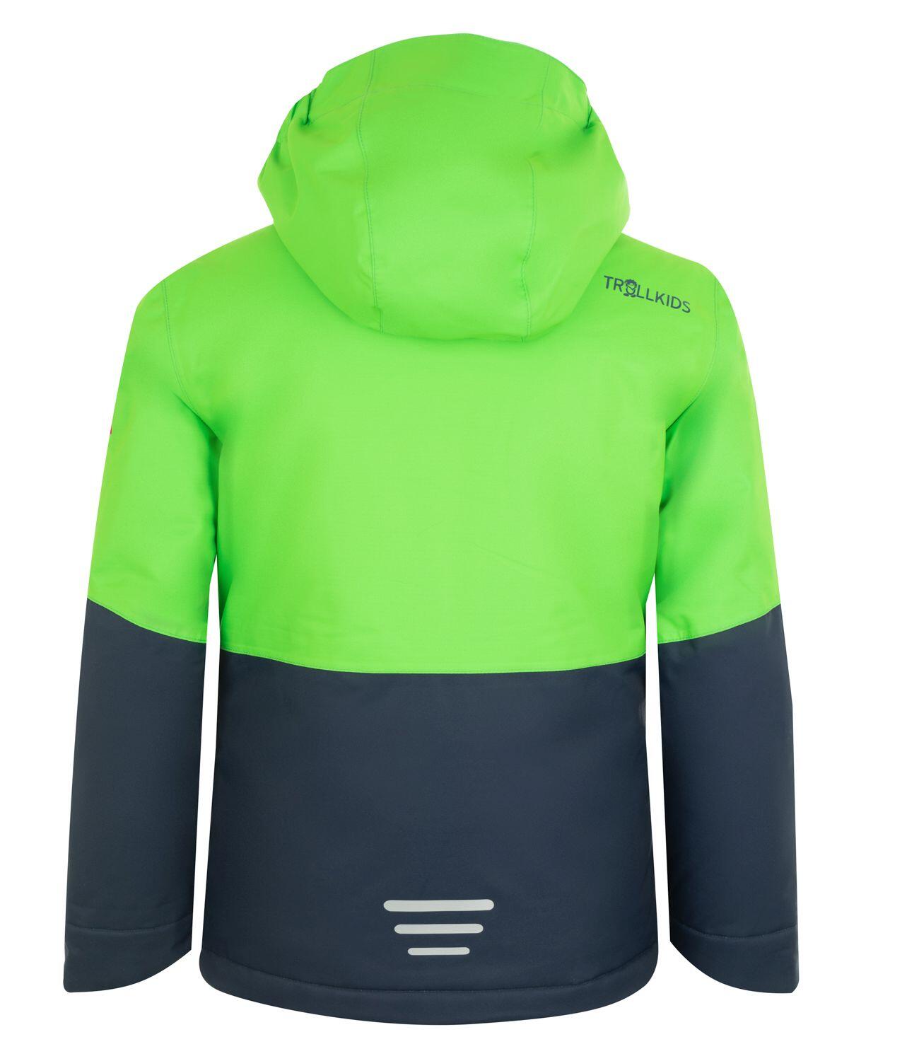 Veste de ski pour enfants Hallingdal Imperméable Vert clair/bleu marine 2/3