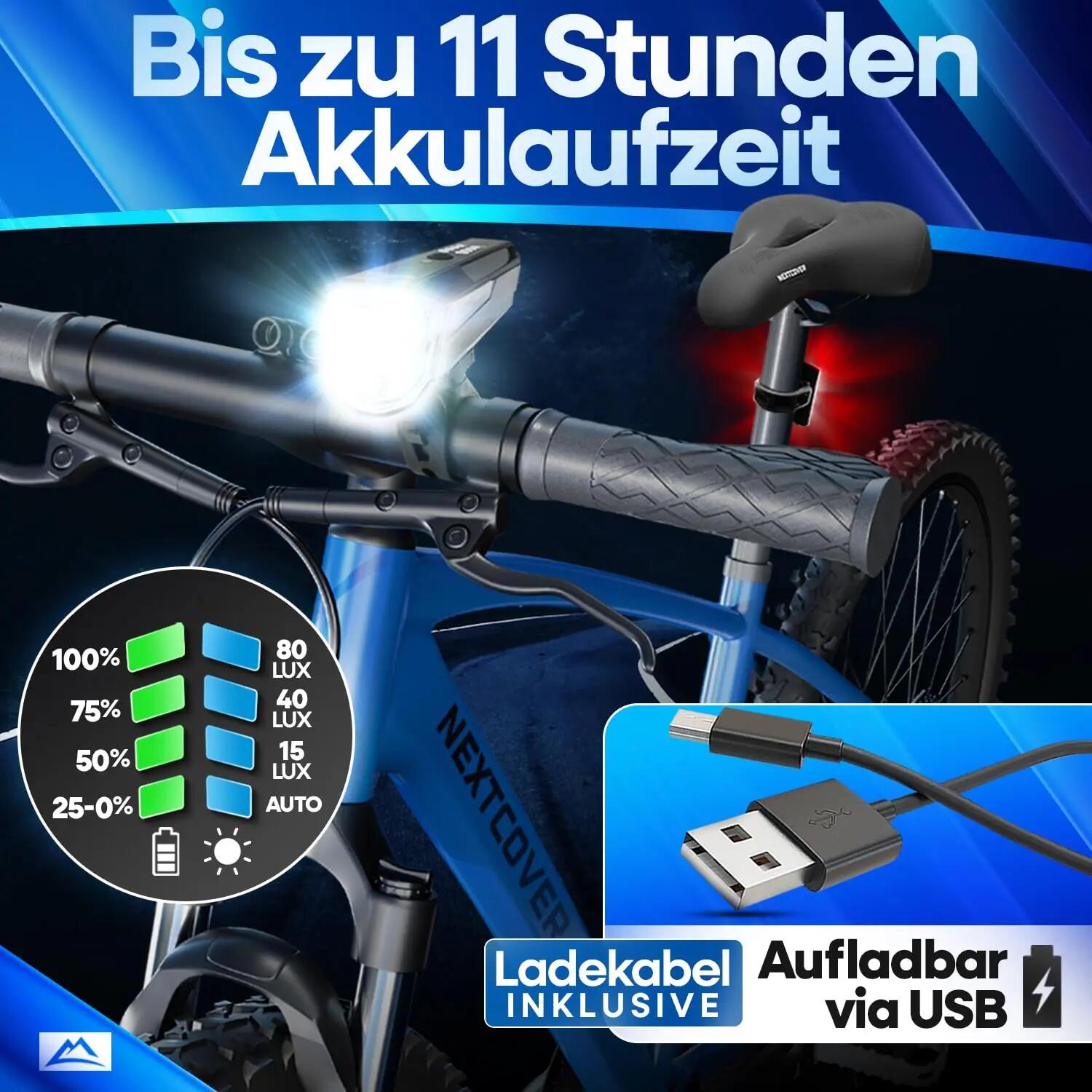 Fahrradlicht Set 3/9