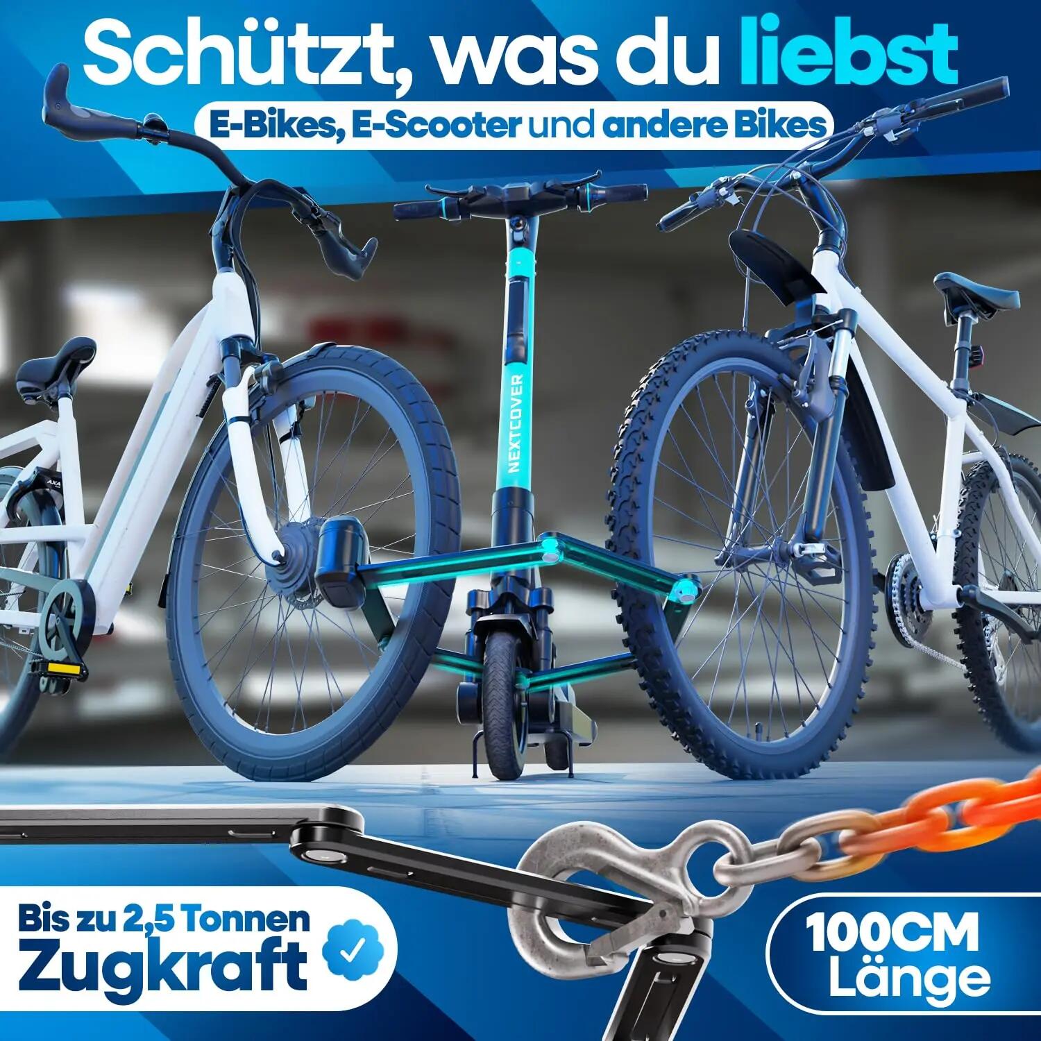 Faltschloss PRO Fahrrad FoldPro - mit SteelSecure-Technologie 5/9