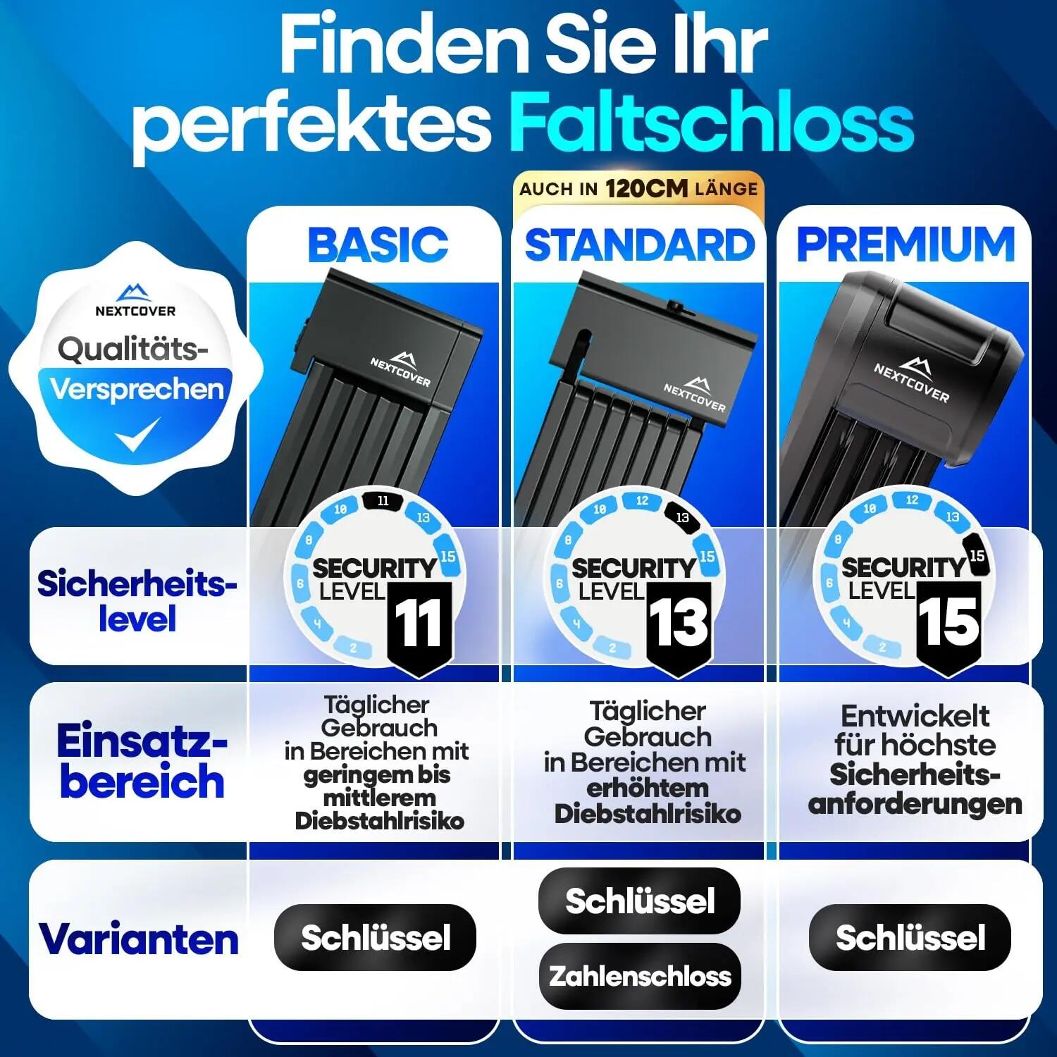 Faltschloss Fahrrad FoldOne - mit SteelSecure-Technologie 4/10