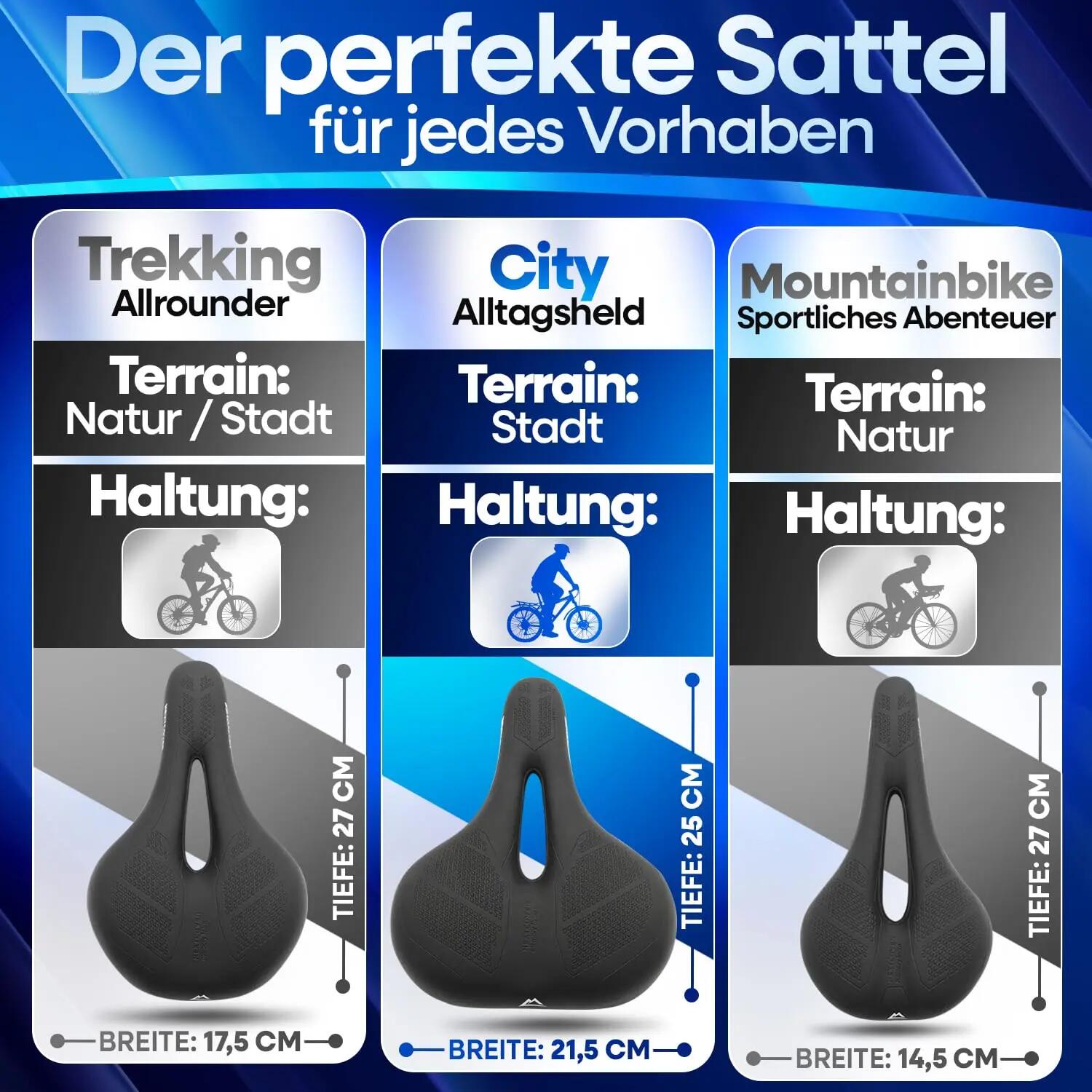 ComfortOne Fahrradsattel City - Das Original 6/8