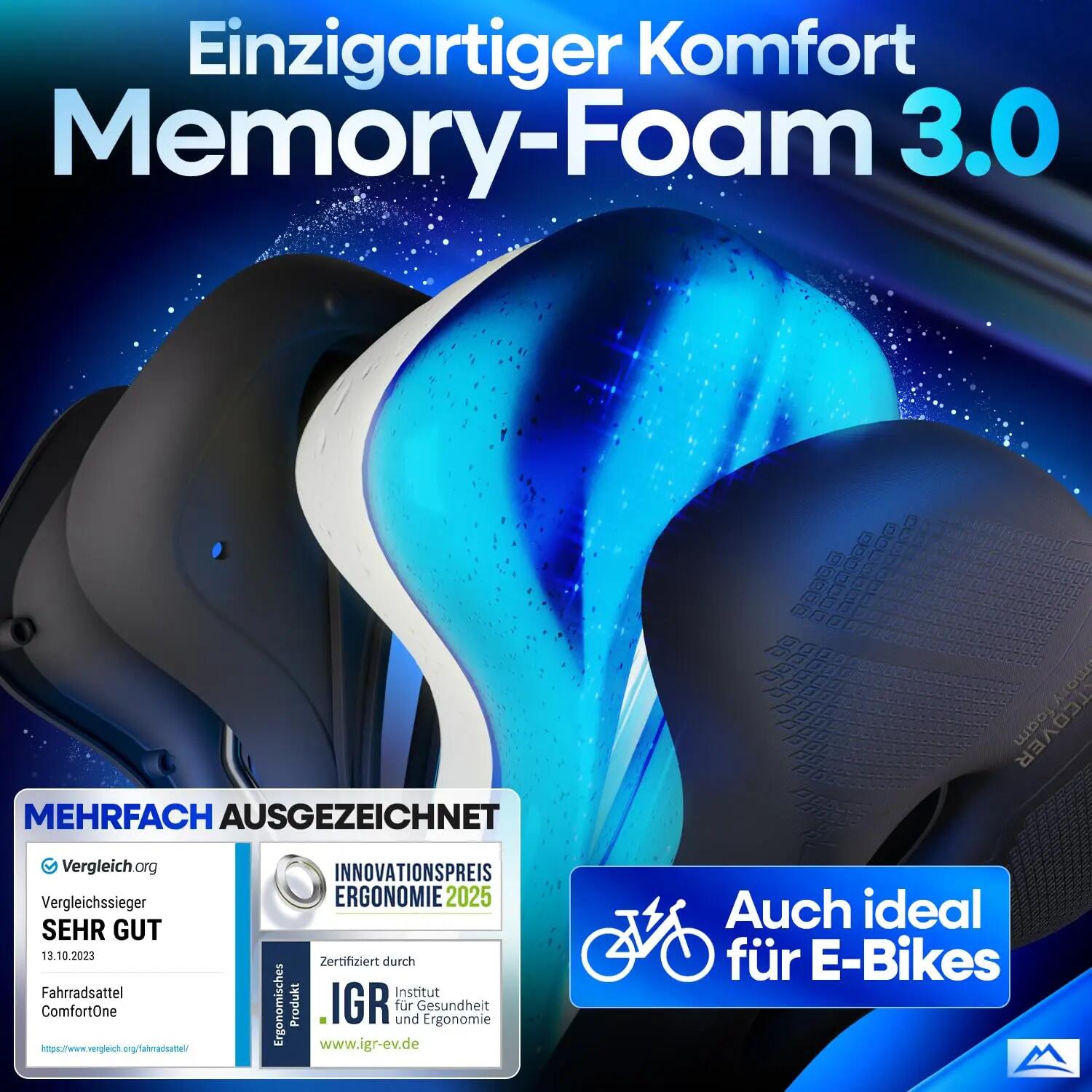 ComfortOne Fahrradsattel City - Das Original 2/8