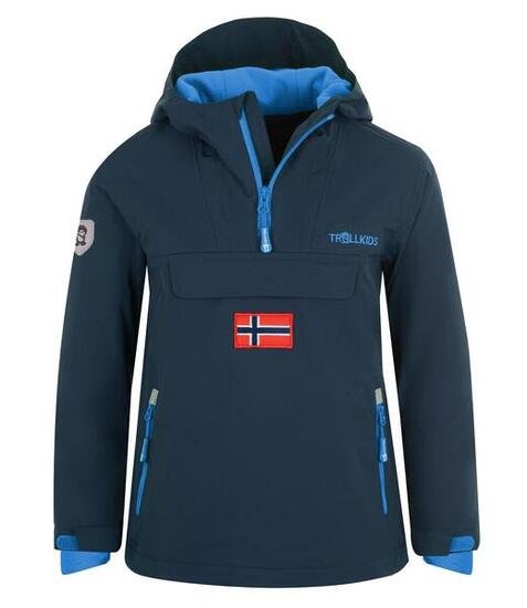 Kinder Parka Mantel KIRKENES Wasserdicht Marineblau/Mittelblau