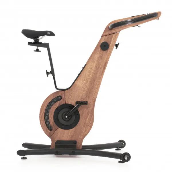 Hometrainer - Cardio - Compact en verbonden - NOHRD Bike V2 - Eikenhout 7/10