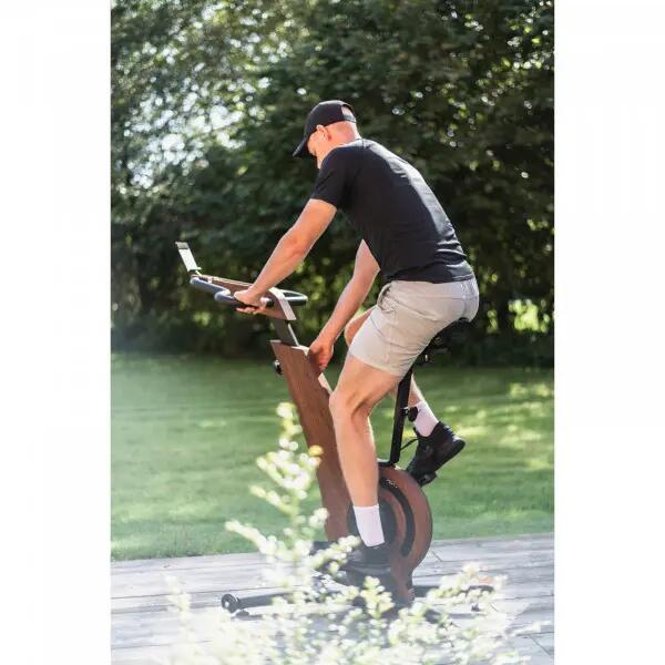 Hometrainer - Thuisfitness - NOHRD Bike V2 - Houten, compact - Eiken Vintage 10/10