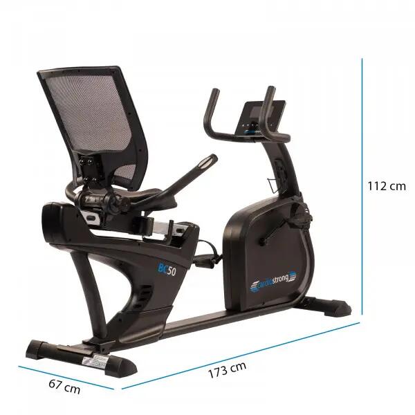 Ligfiets - Thuisfitness - cardiostrong BC50 - Comfortabel, compact 7/10