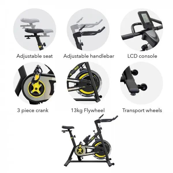 Indoor cycle - Thuisfitness - Bodymax B2 - LCD-scherm, verstelbaar 6/6