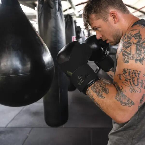 Guantoni da boxe - Pelle - Nero 7/7