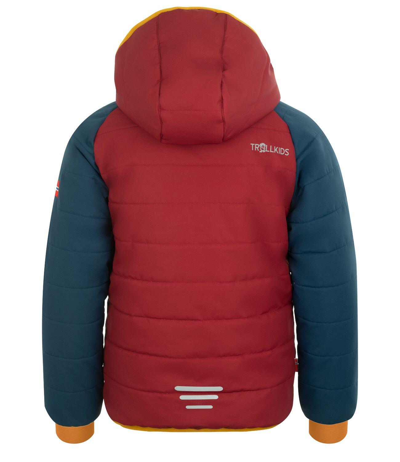 Veste de ski pour enfants Hafjell PRO Imperméable bleu mystique/rouge 2/3