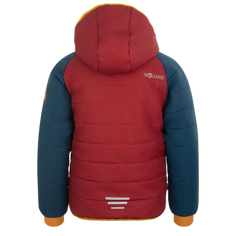 Veste de ski pour enfants Hafjell PRO Imperméable bleu mystique/rouge