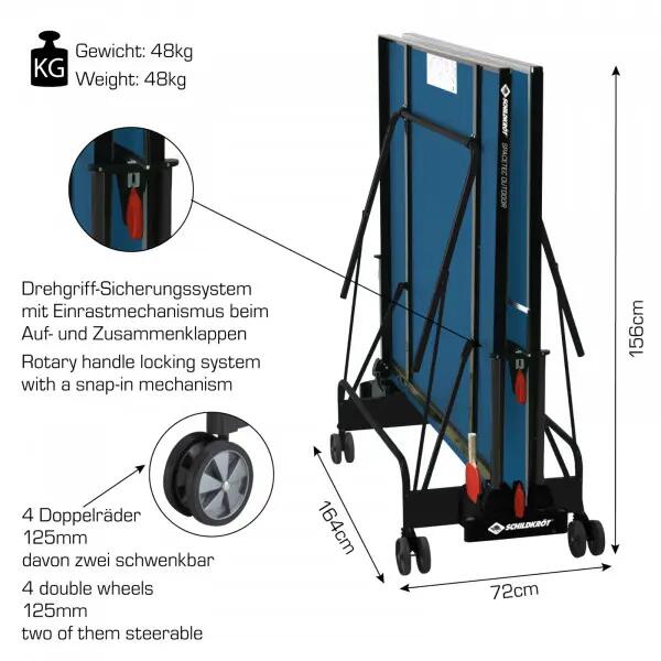 Tavolo da ping pong da esterno "SpaceTec" Schildkröt 8/9
