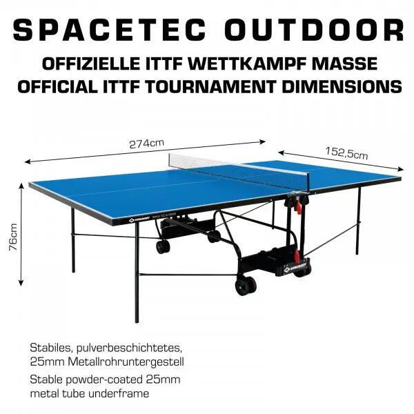 Tavolo da ping pong da esterno "SpaceTec" Schildkröt 7/9