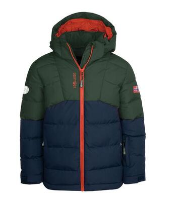 Kinder Winterjacke Gryllefjord Tieforange/Madeira blau/Tieforange