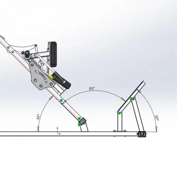 Machine de musculation - Jambes - Taurus IFP Hack Squat - Noire 2/4