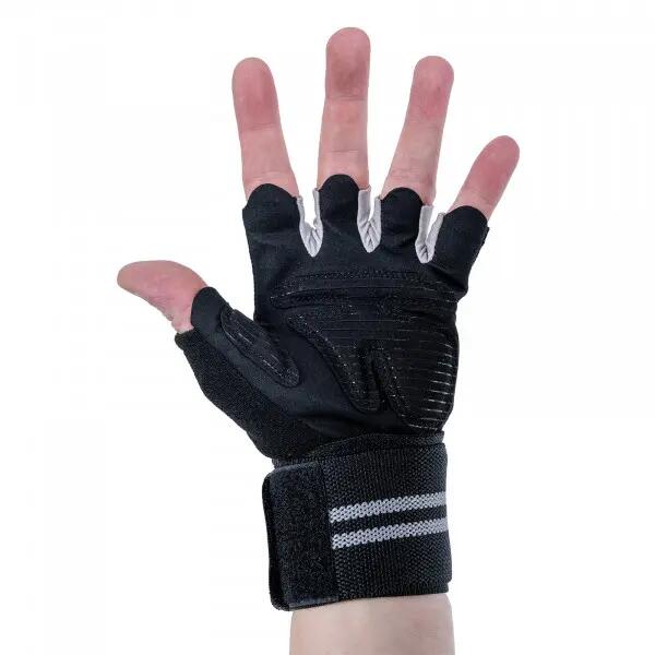 Trainingshandschoenen - Krachttraining - Taurus - Polsbandage, ademend - Zwart 4/7