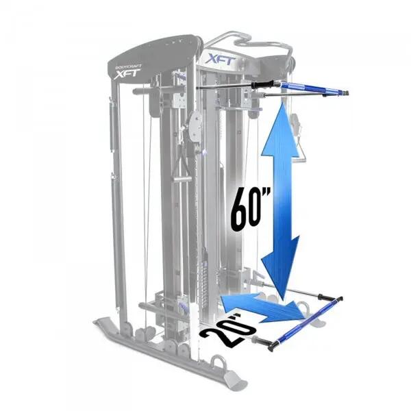 Functional trainer - Bodybuilding - Bodycraft XFT - 67,5 kg - Zwart 2/7