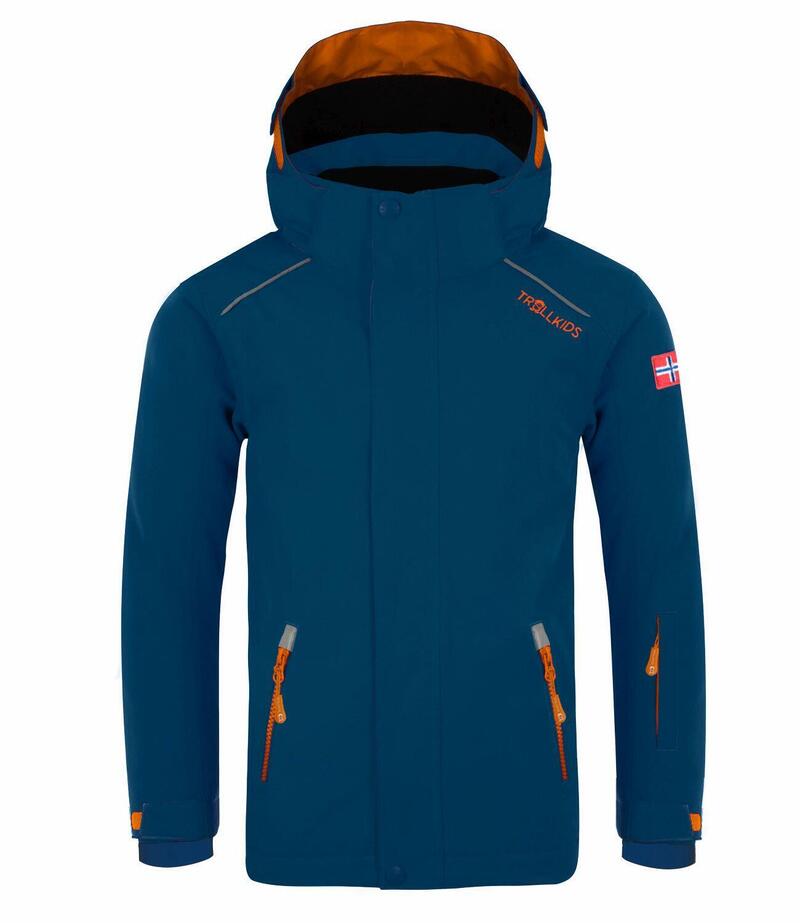 Veste de ski pour enfants Holmenkollen PRO Imperméable et isolante Orange