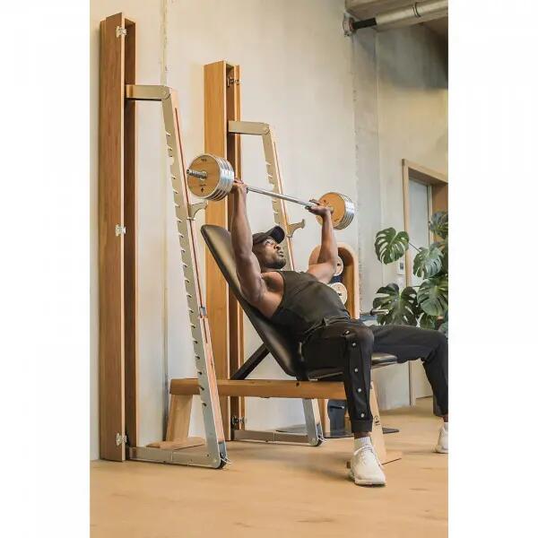 Squatrek - Krachttraining - NOHRD SquatRack - Opklapbaar - Eikenhout 10/10
