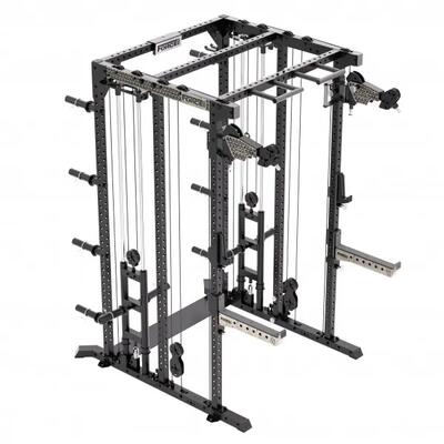 Krachtstation - krachttraining - m10 - gewichtsstapel en smith-machine - zwart