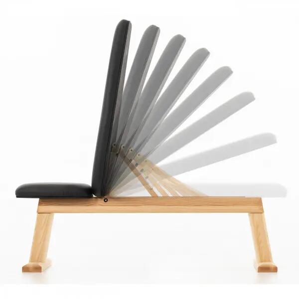 Halterbank - Krachttraining - NOHRD WeightBench - Verstelbaar - Shadow kunstleer 7/10