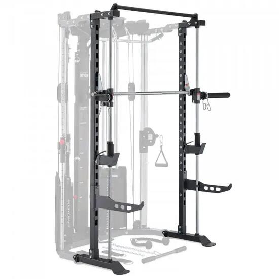 Smith machine et demi-rack - Musculation - BodyCraft SG2 - Noir