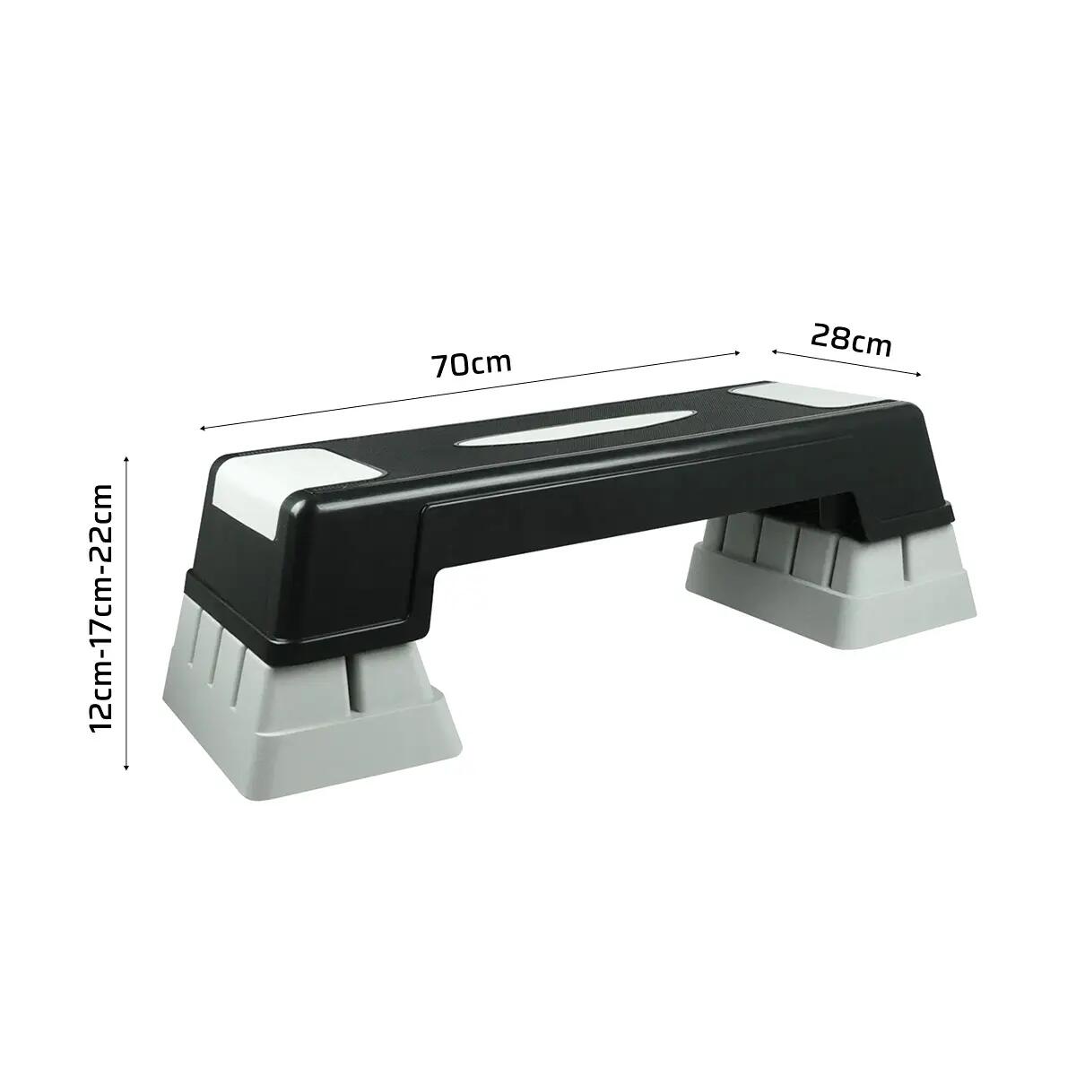 Escalón fitness / aeróbico 70cm regulable 3 niveles (12 / 17 / 22 cm) JustFit 2/5