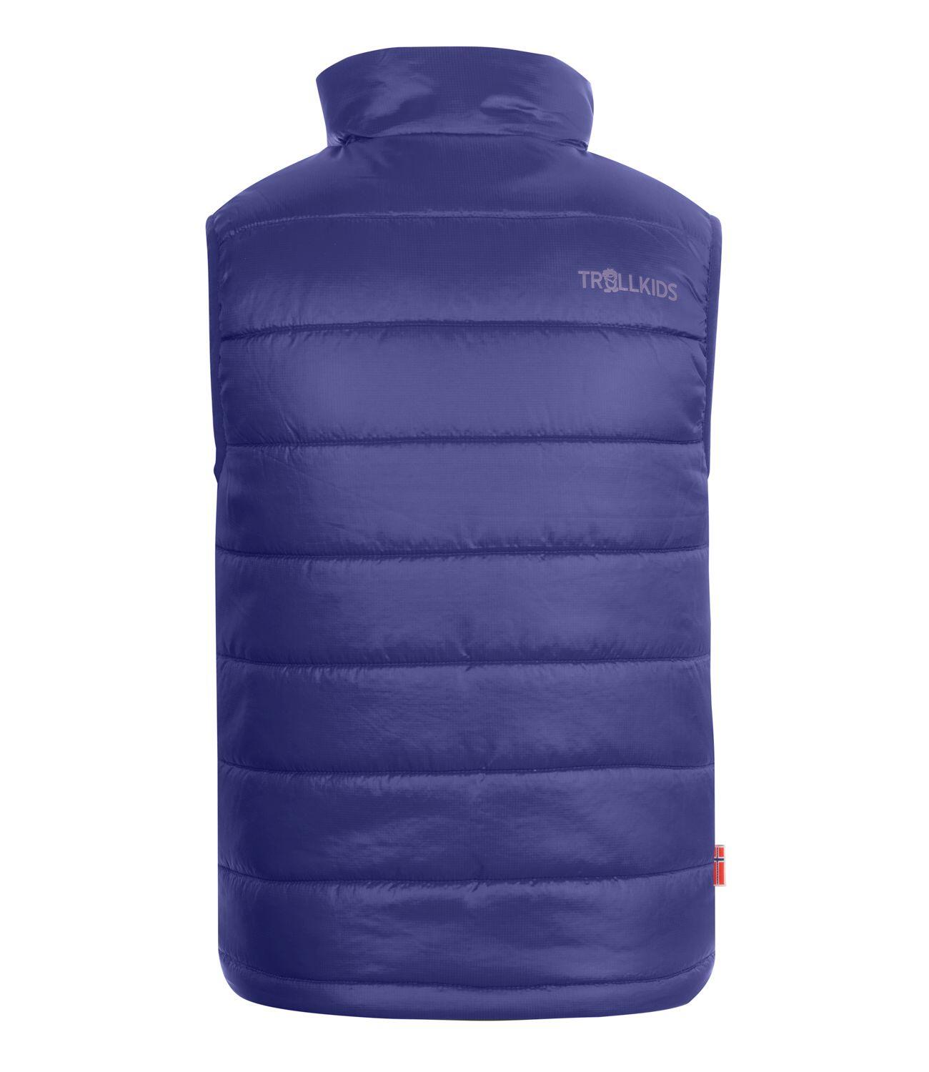 Kinder Polyfaserweste Trondheim Dunkellila/Lavender 2/3