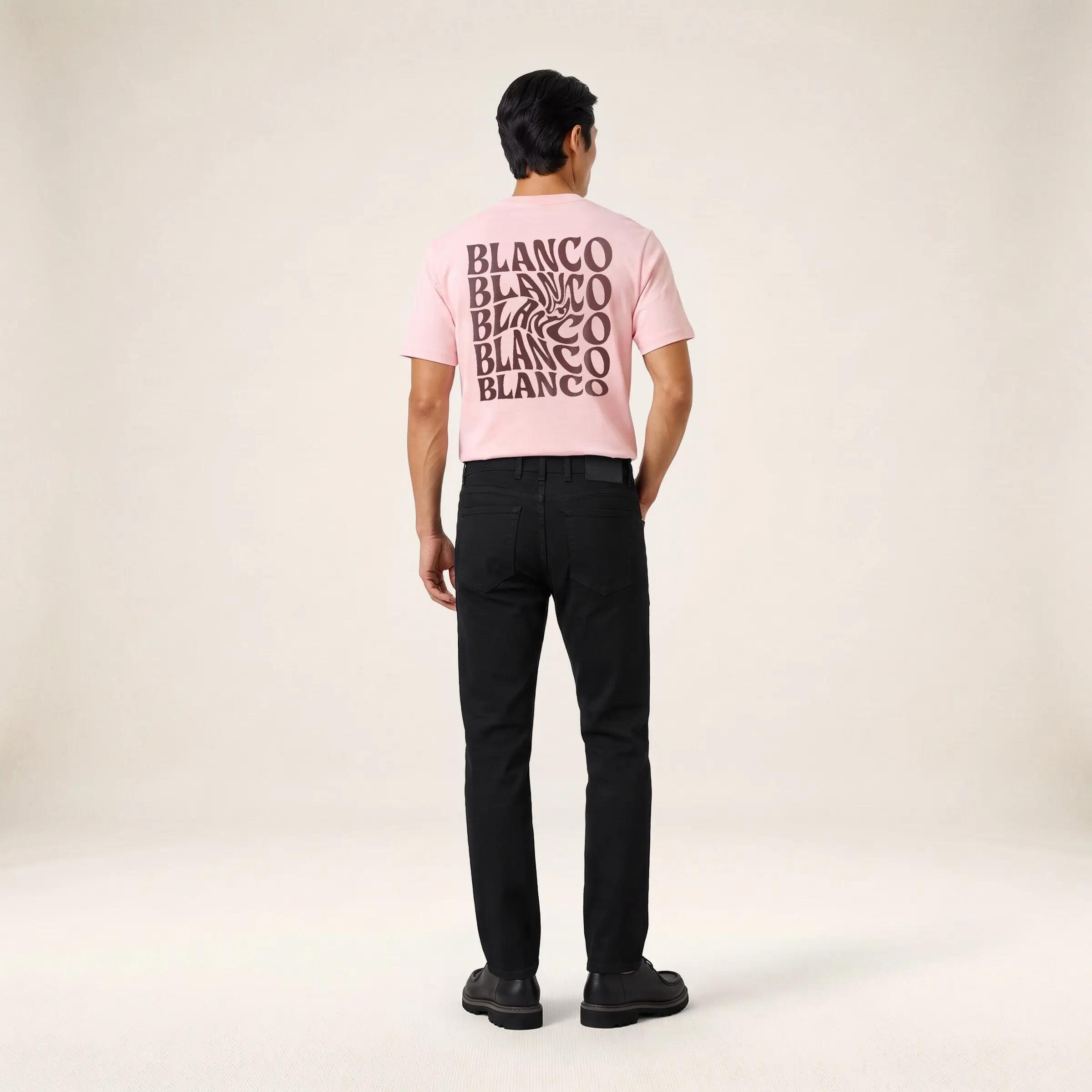 Théo T-shirt met korte mouwen en print op de rug 6/6