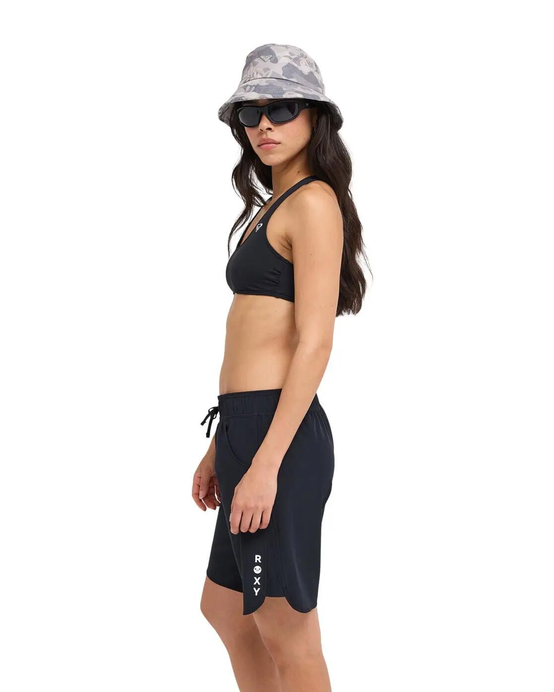 Boardshort Noir Femme 3/4