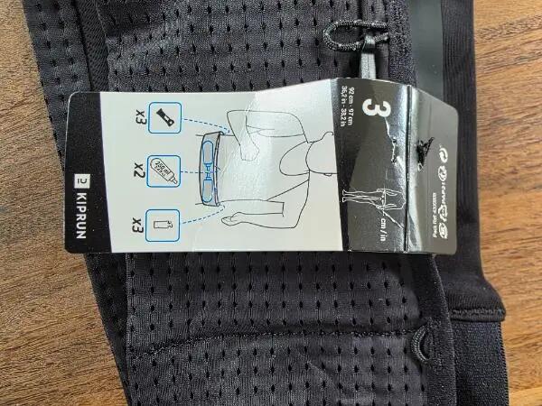Entre Particuliers - Ceinture de course Kiprun, de couleur noir, taille 2/3