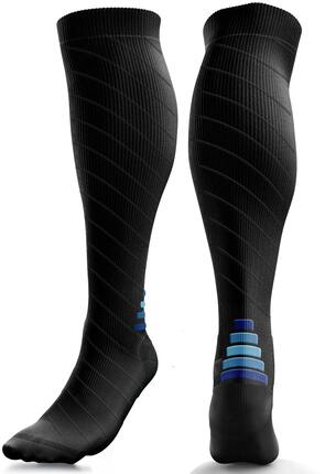 Chaussettes de Compression Contention Sport Course à Pied et Avion Femme Homme
