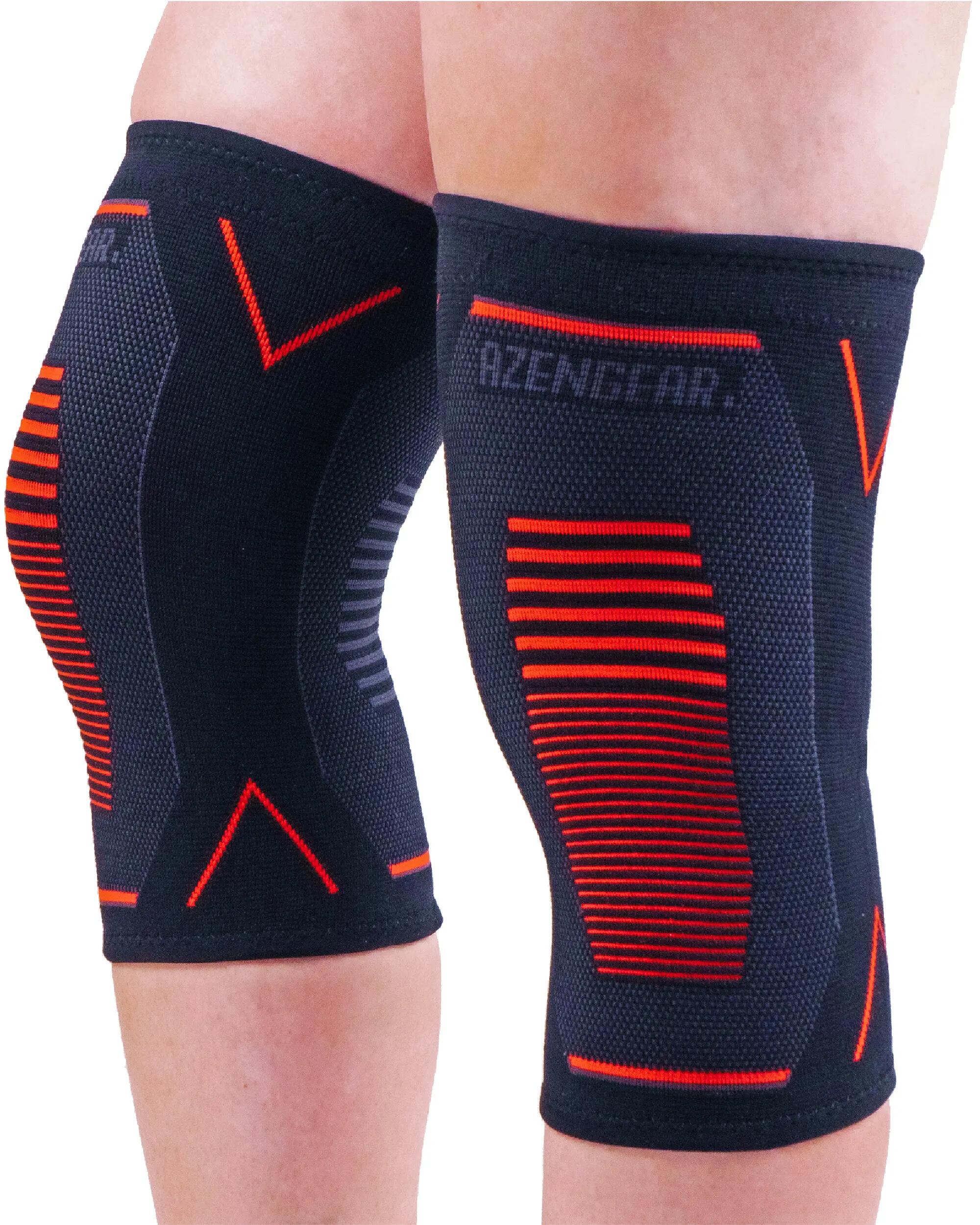 Knee Compression Support Brace for Running, Arthritis, ACL, MCL (Pair) 1/11