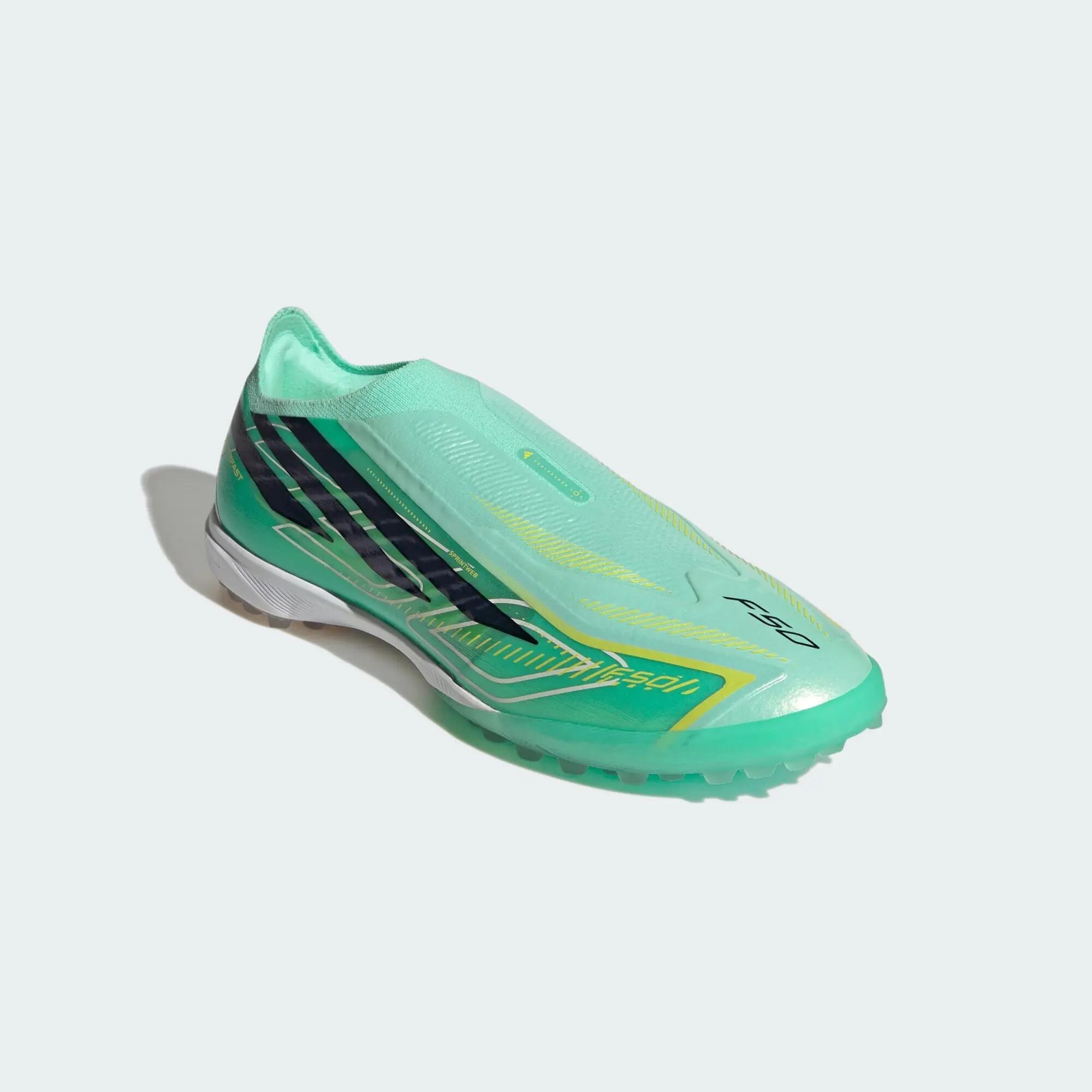 Botas de Futebol Sem Atacadores F50 Hyperfast Pro para Relva 4/8