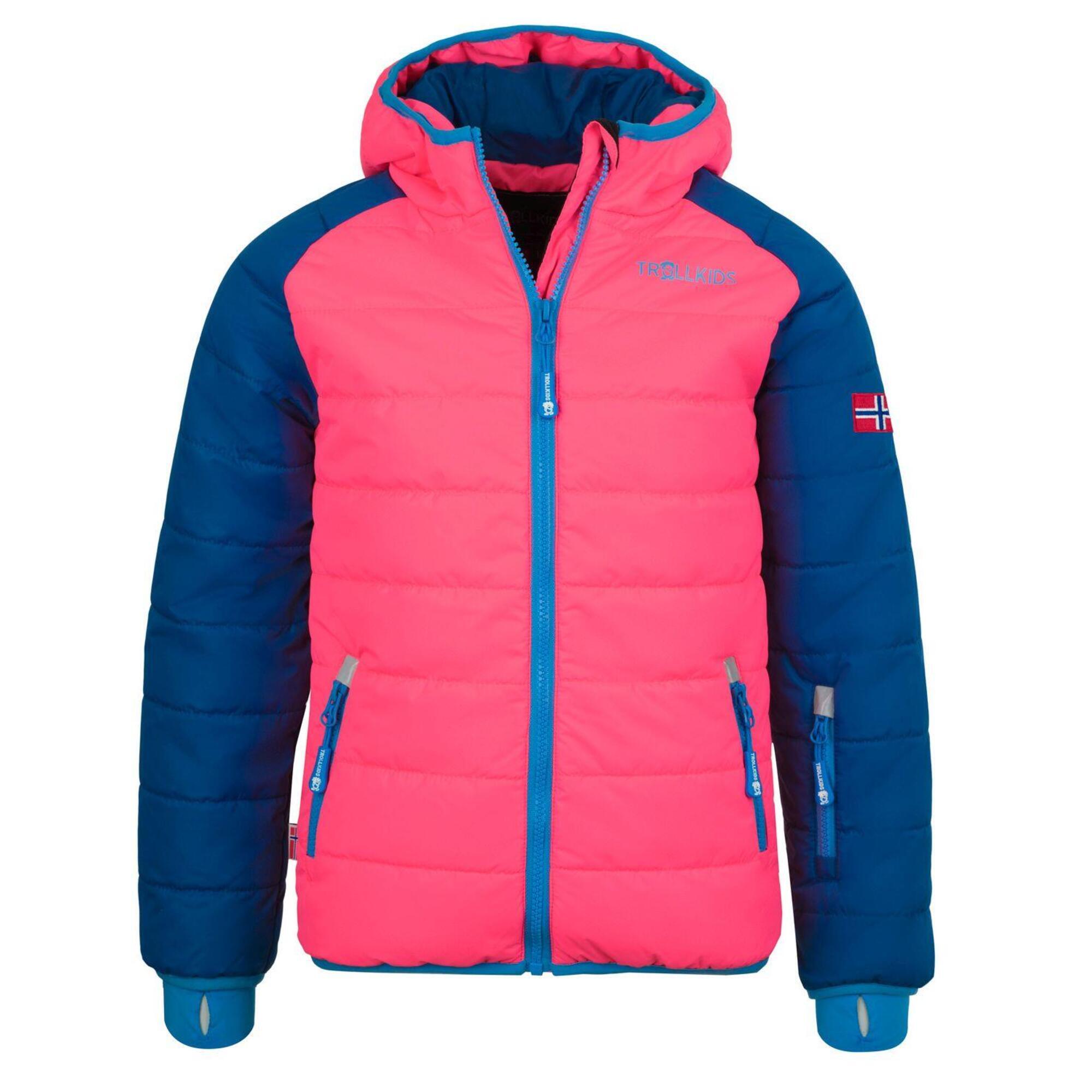 Giacca invernale da bambino Hafjell XT blu notte / rosso corallo