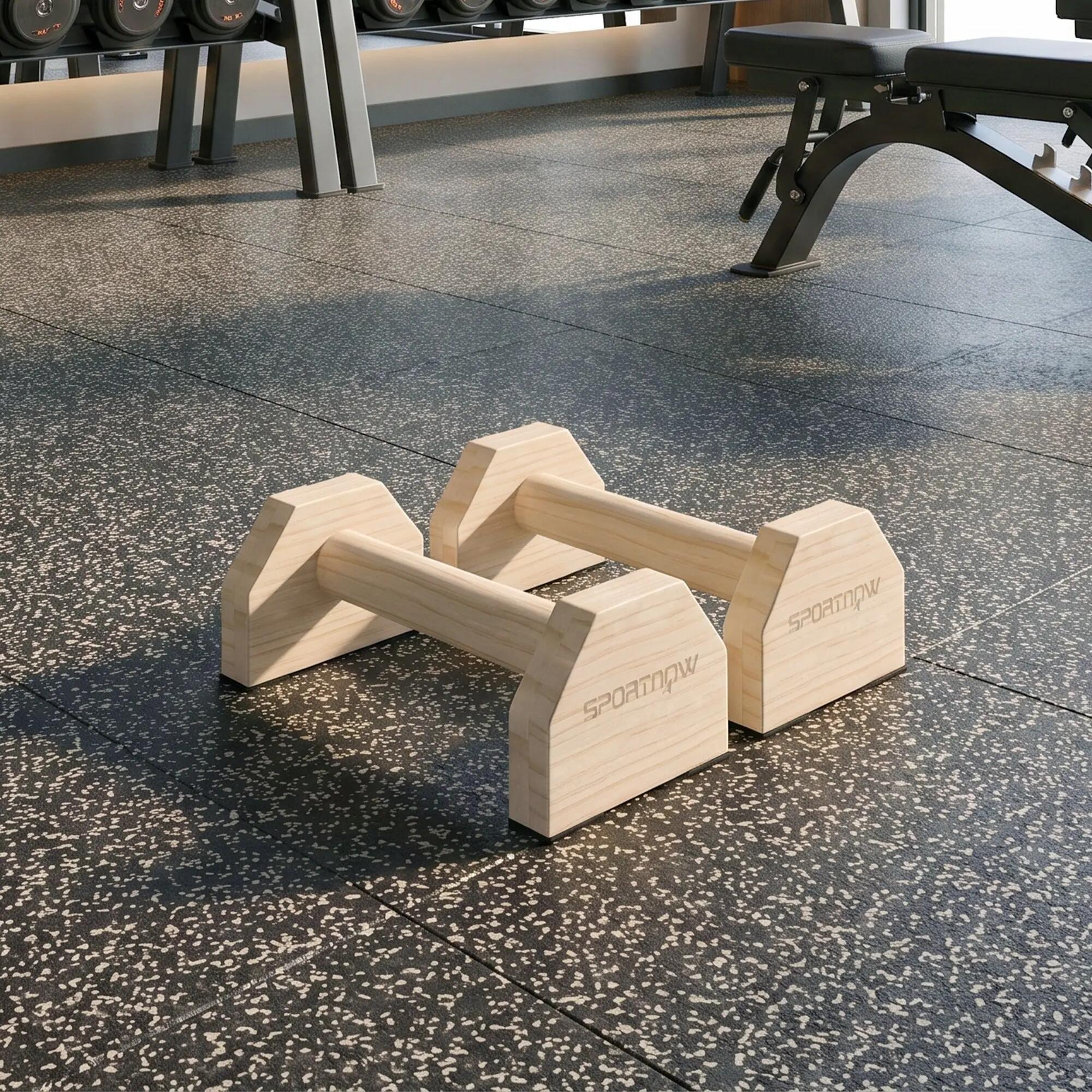 Barras Paralelas Calistenia con Alfombra Push up Bar para Entrenamiento Natural 2/7
