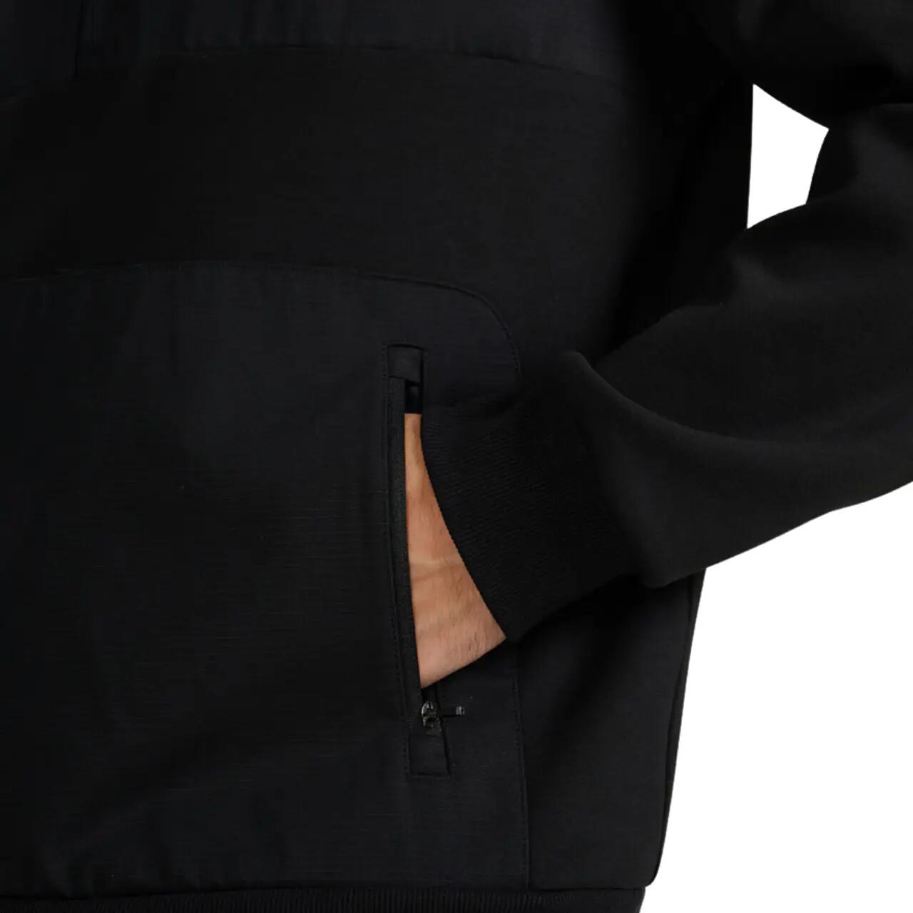 Herren-Sweatshirt 4F mit halbem Reißverschluss Interlock TSWSM1947 Farbe Schwarz 5/10