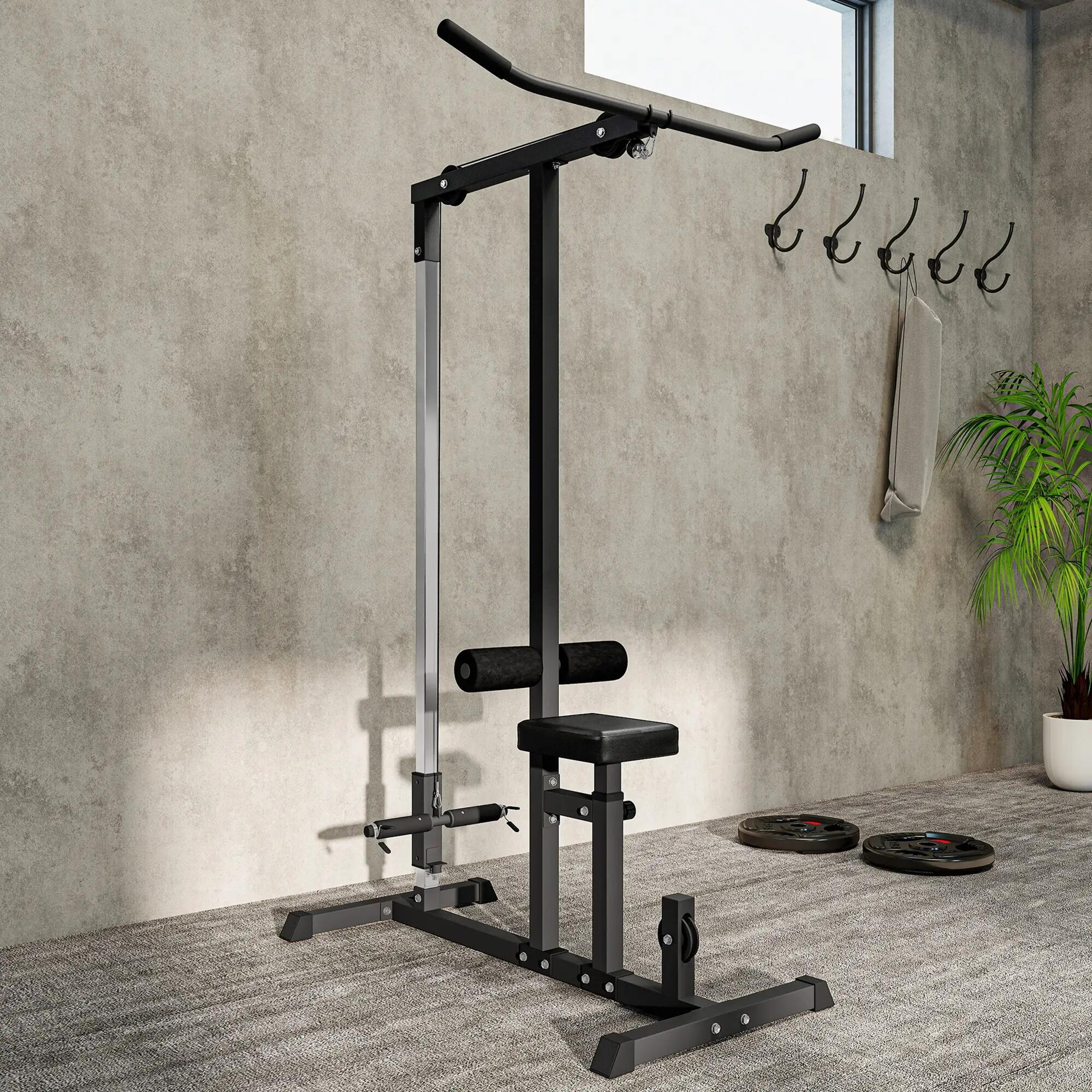 Máquina de Musculación Estación de Entrenamiento con Polea Carga100 kg 5/6