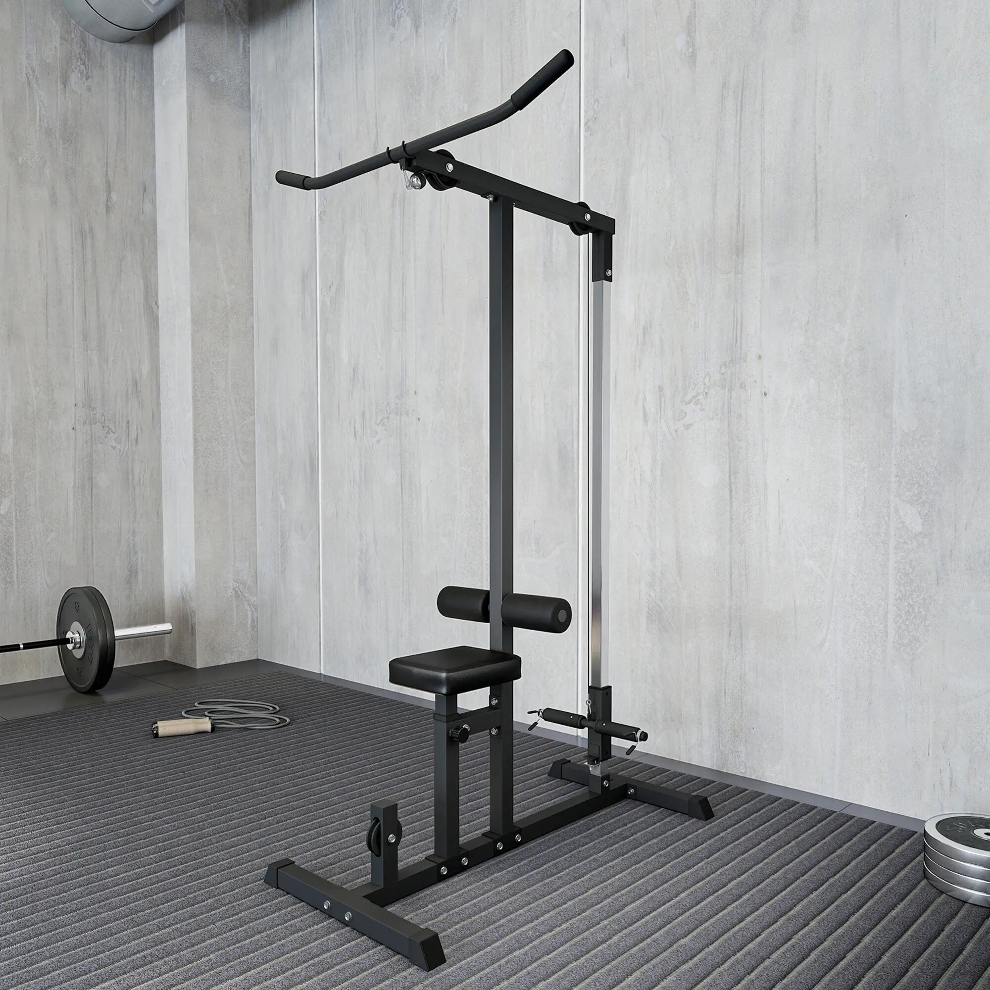 Máquina de Musculación Estación de Entrenamiento con Polea Carga100 kg 4/6