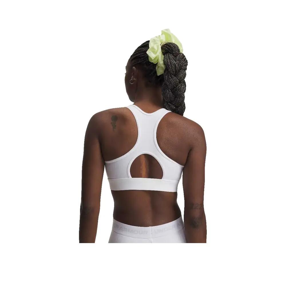 Sujetador deportivo Under Armour HeatGear de impacto medio Blanco 2/2