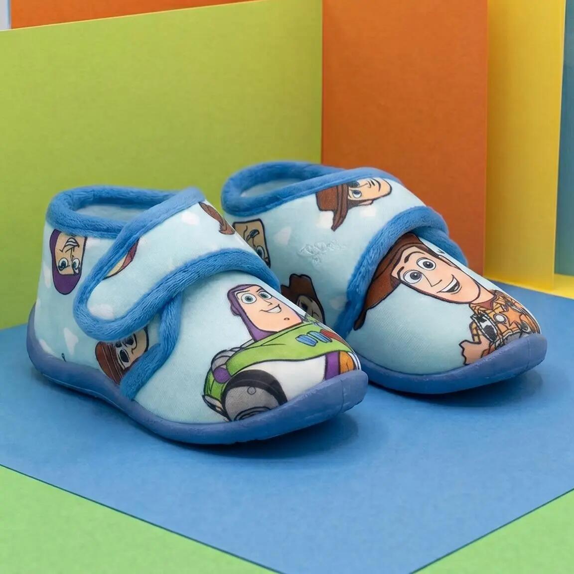 Zapatillas de Casa Media Bota Infantil Pixar/Toy Story Antideslizantes Azules 5/7