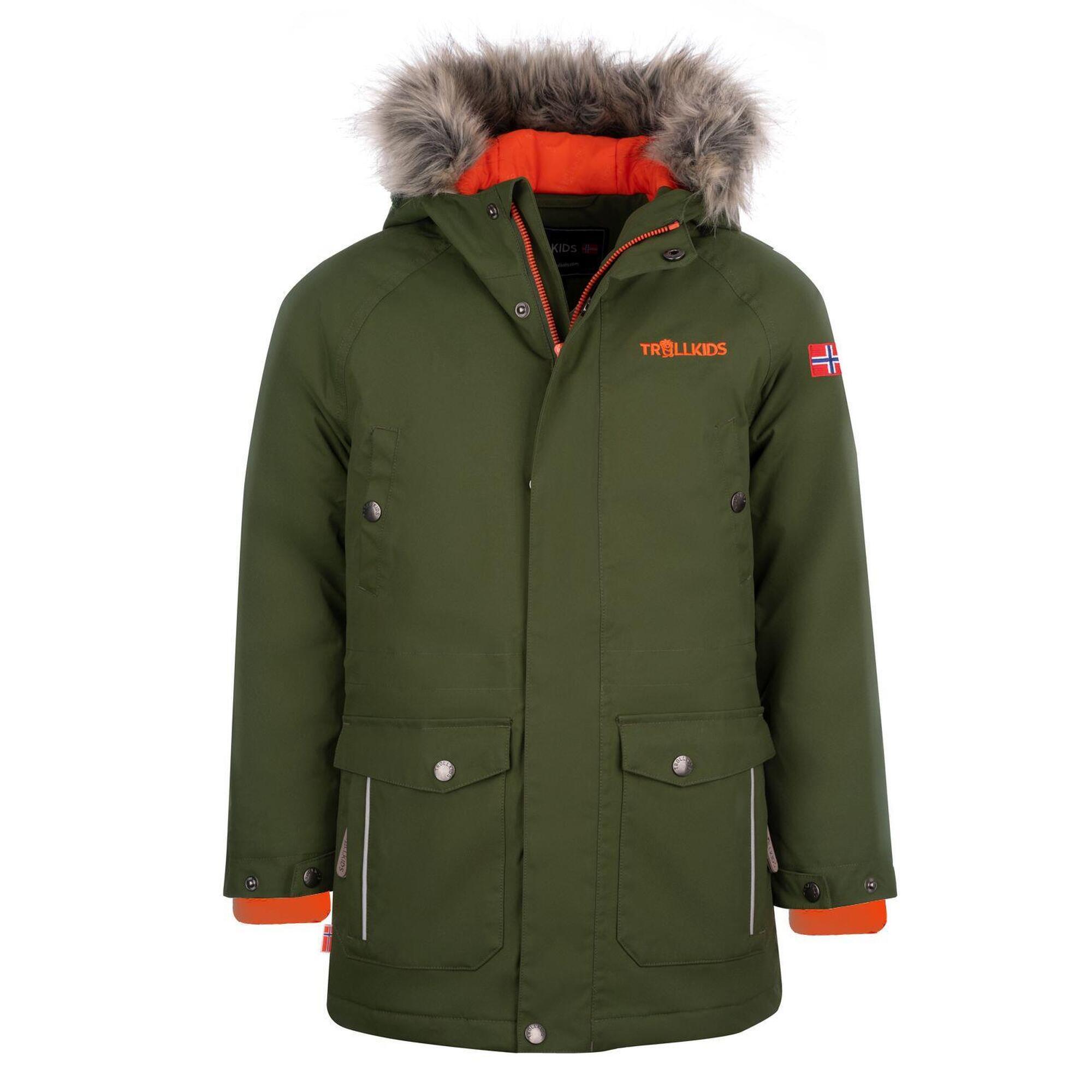 Nordkapp children's parka forest green