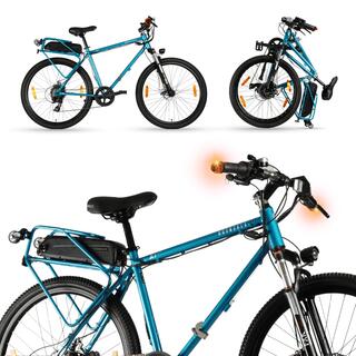 X1 Pro V2 Folding Electric Cycle, 7-Speed Shimano Altus, Ocean Blue