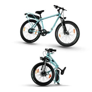 X1s Folding Electric Cycle, Single Speed, Glacier Blue